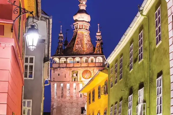 turnul cu ceas din orasul sighisoara